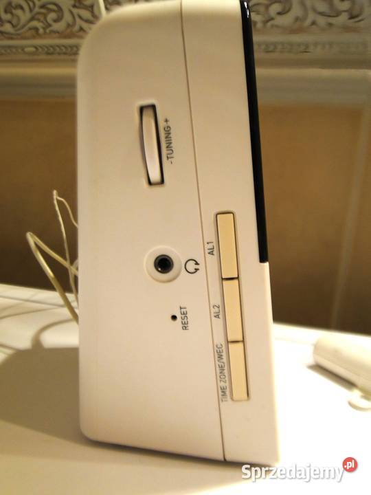 Nowe Radio sieciowobateryjne z budzikiem biały mazowieckie Warszawa