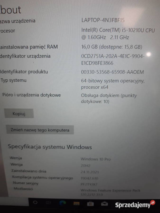 Lenovo ThinkPad T14 Gen 1 sprzedam