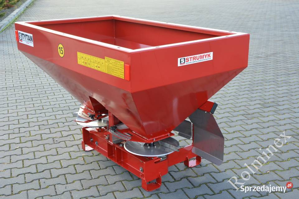 2talerzowy Rozsiewacz do nawozów Strumyk tytan Środa Śląska