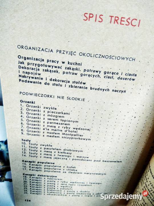 Podwieczorki nie słodkie kuchnia przepisy Antykwariat mazowieckie