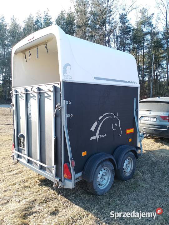 Przyczepa do przewozu dwóch koni DMC 1300 Żerdzina