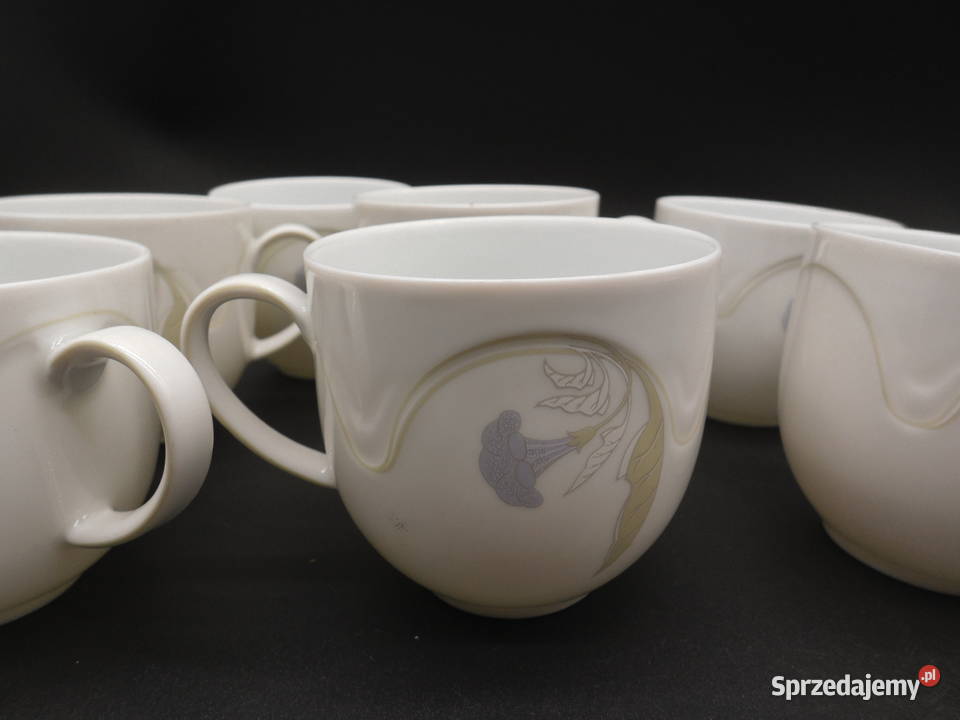 Porcelanowa filiżanka Kaiser model Domino wzór wielkopolskie Raszków