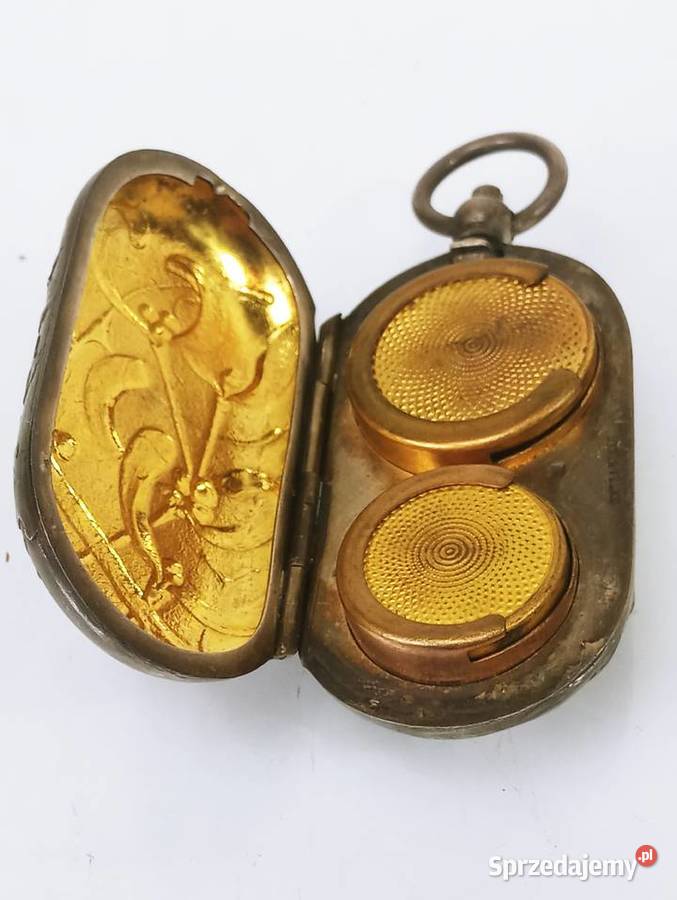 Pudełko na Monety Pozłacane Blanc secesja Antyki, Sztuka, Kolekcje Nowa Sól