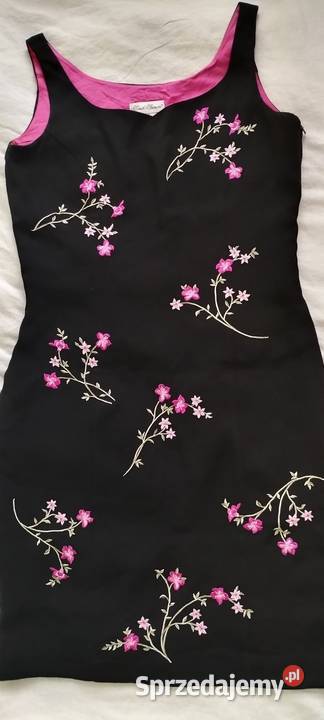 Sukienka czarna elegancka Sarah Spencer z USA bez rękawa Wrocław