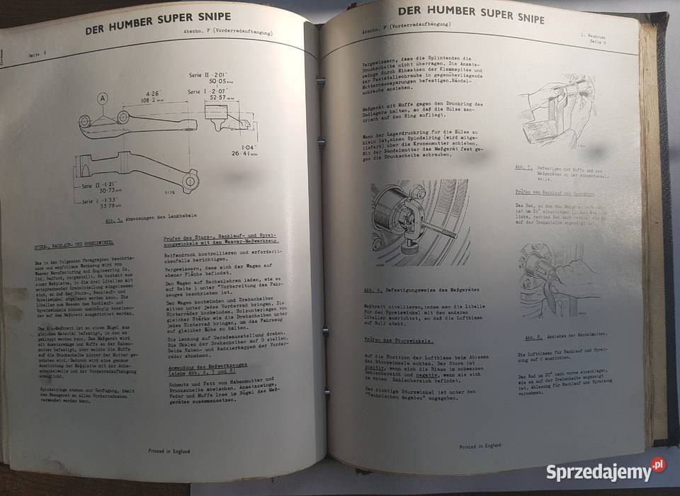 Humber Super Snipe III manual instrukcja obsługi