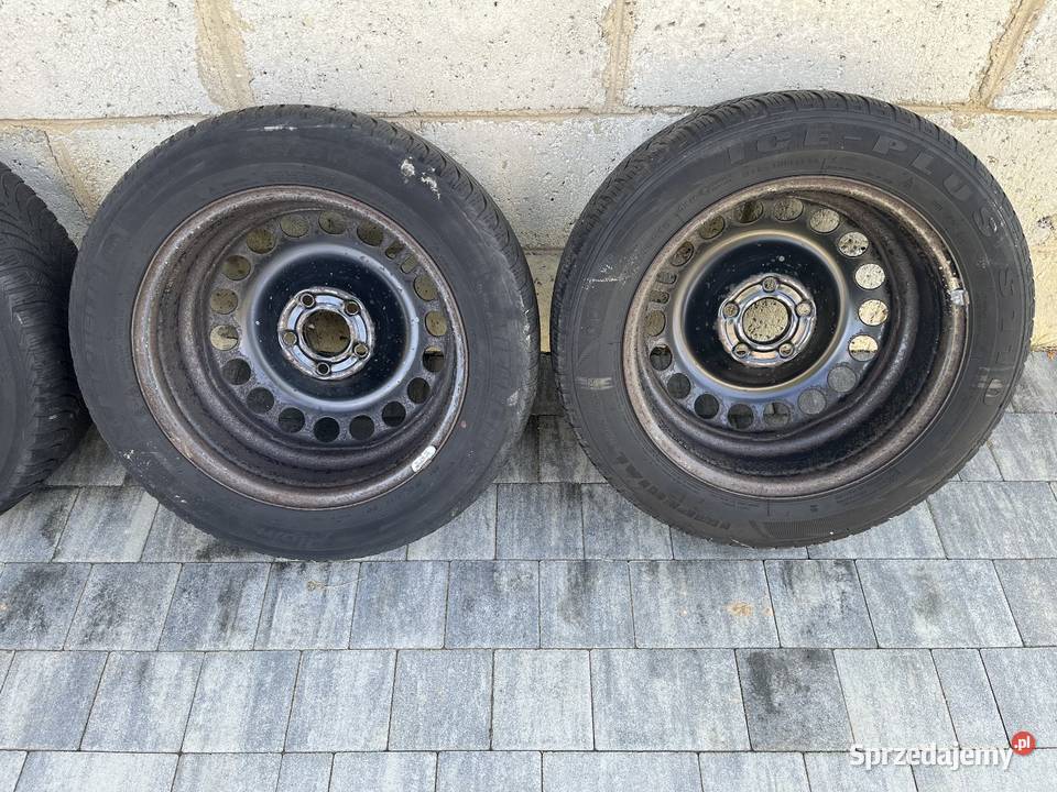Koła stalowe Opel 16 5x110 ET 37 z oponami Łęki Strzyżowskie