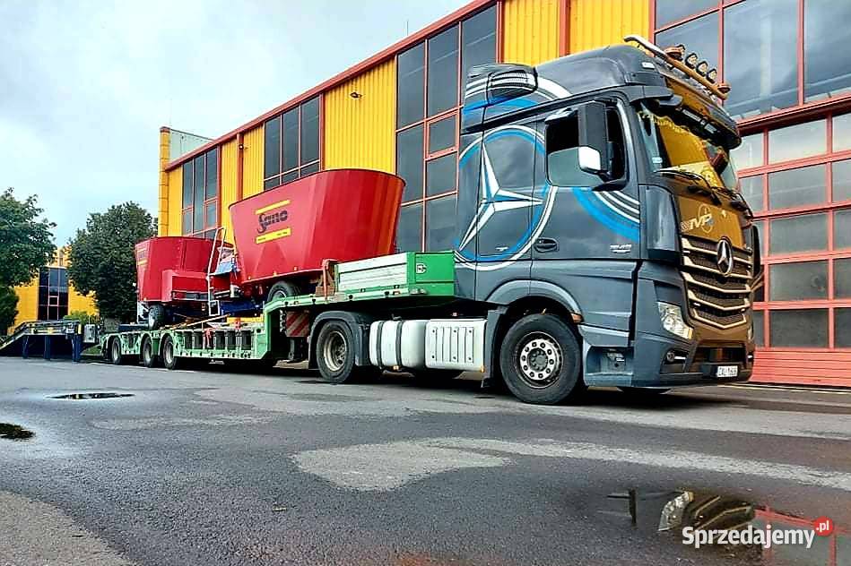 transport niskopodwoziowy laweta maszyny Warszawa