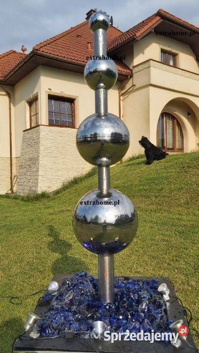 Fontanna ze stali nierdzewnej 4 kule H240 zachodniopomorskie Szczecin