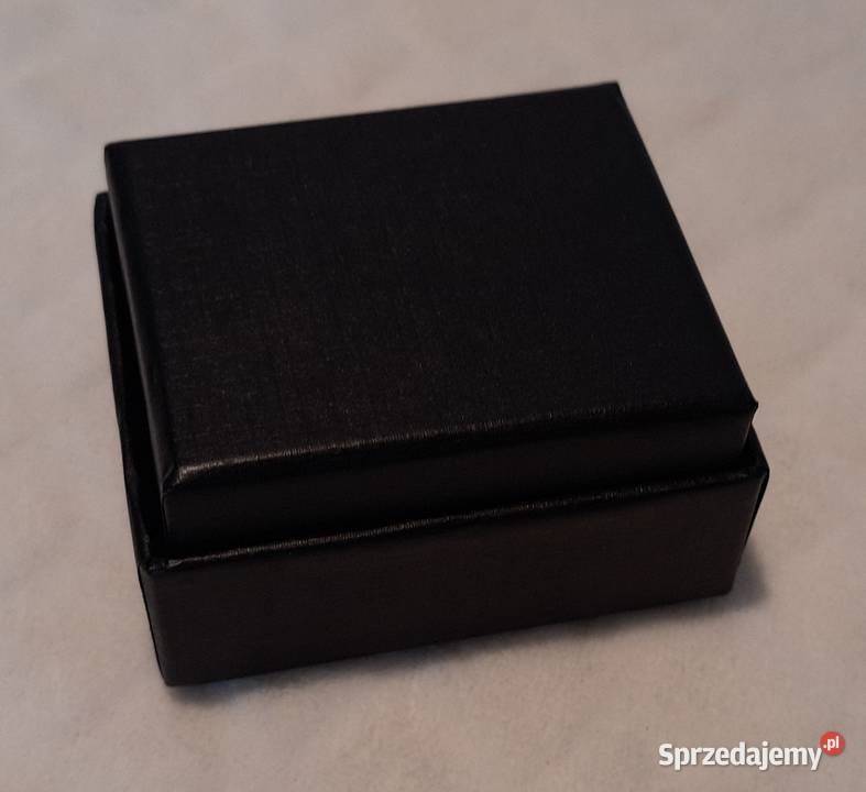 Pudełeczko na kolczyki czarne 75x63x4 Kreatywne Czeladź