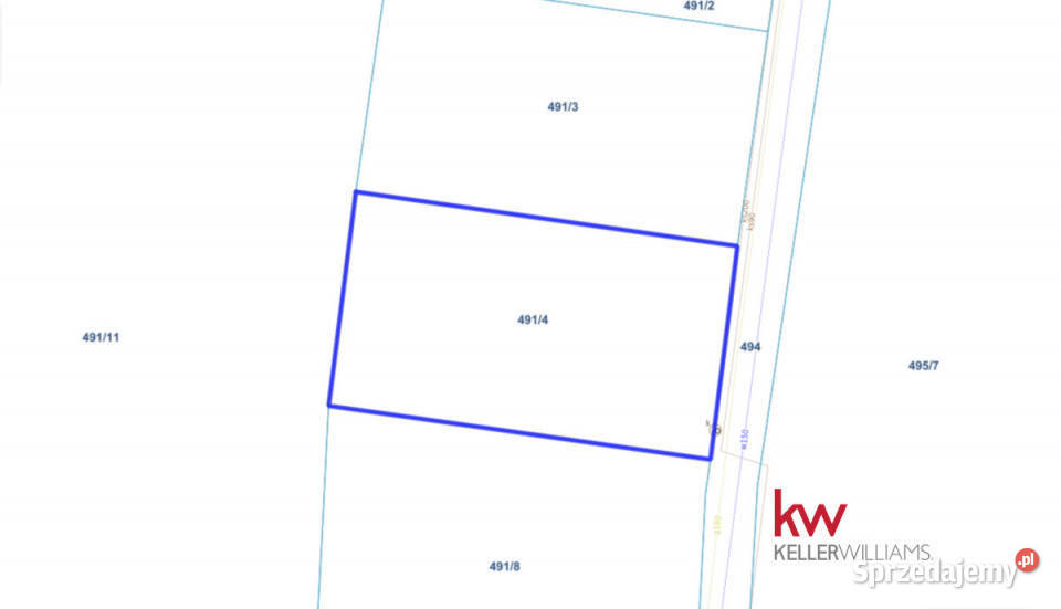 Sprzedaż gruntu 894m2 Strzelce dolnośląskie