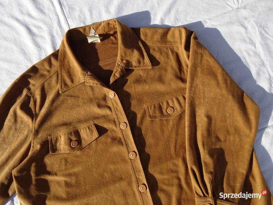 Koszula karmelowa zamsz 44 46 małopolskie Nowy Sącz sprzedam