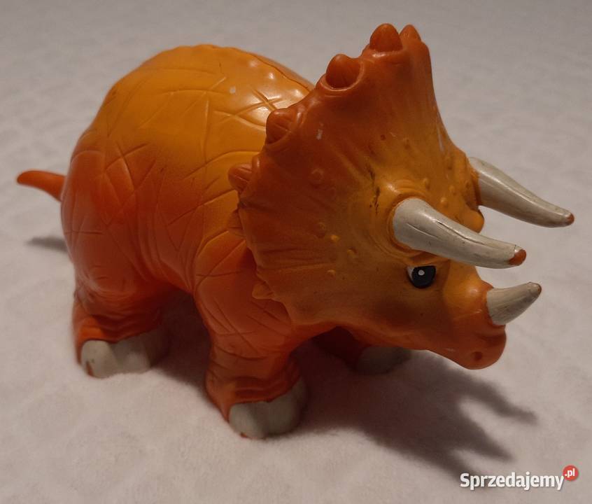 Dinozaur triceratops pomarańczowy 17 Zabawka Czeladź
