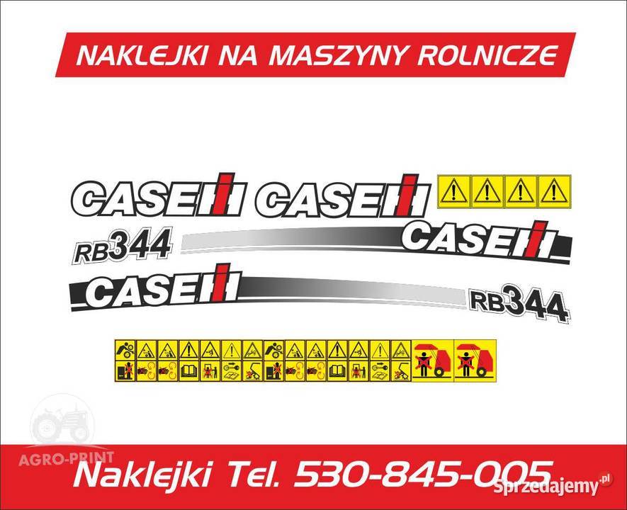 Naklejki na Prasy rolujące belarki KRONE CASE Pleszew