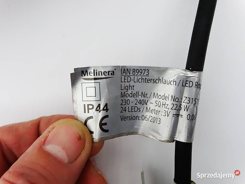 LED wąż świetlny Melinera 10 m biały IP44 lubelskie Biłgoraj