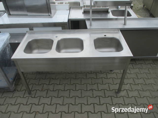 Zlew Gastronomiczny 3 Komorowy 1607085 NOWY Gastronomia Ostrów Wielkopolski sprzedam
