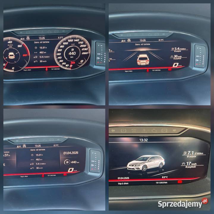Seat Leon 16 TDI Virtual Cockpit 100 Gdańsk