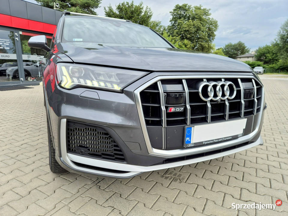 Audi SQ7 Sq7 Salon Polska Bezwypadkowy szary mazowieckie Konstancin-Jeziorna