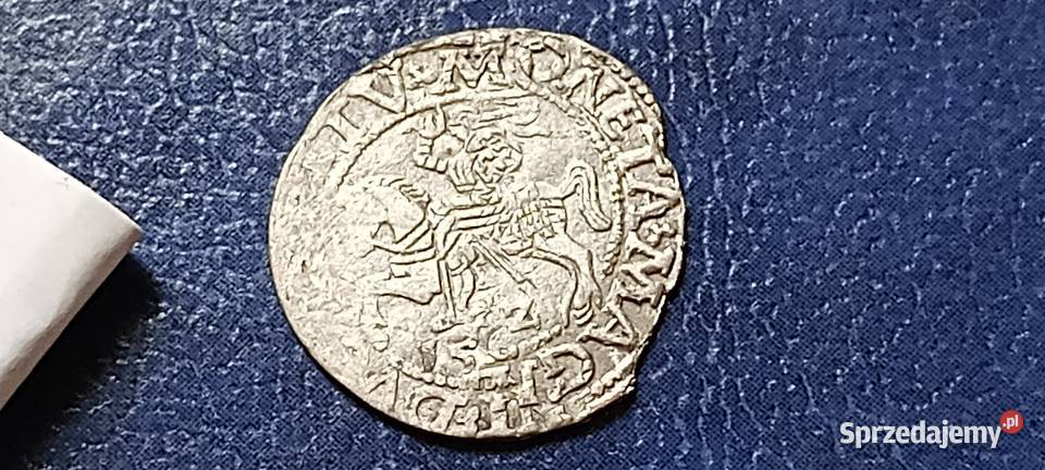 Stare monety Półgrosz 1562 Wilno Polska Zygmunt Lesko