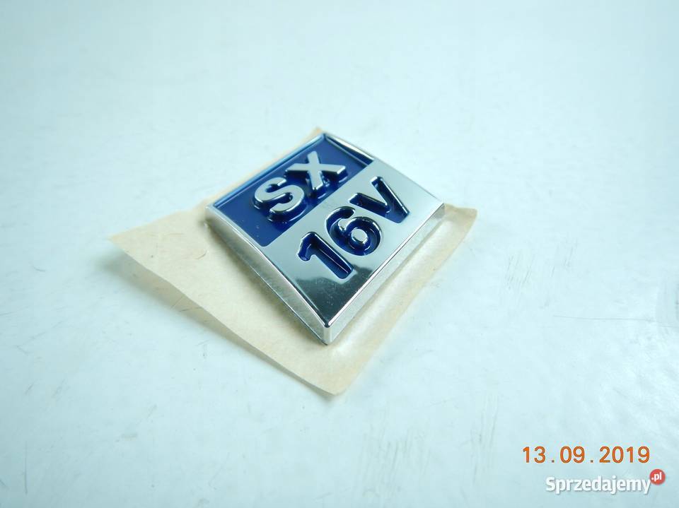 EMBLEMAT ZNACZEK FIAT PUNTO SX 16V ORYGINAŁ ASO lubelskie