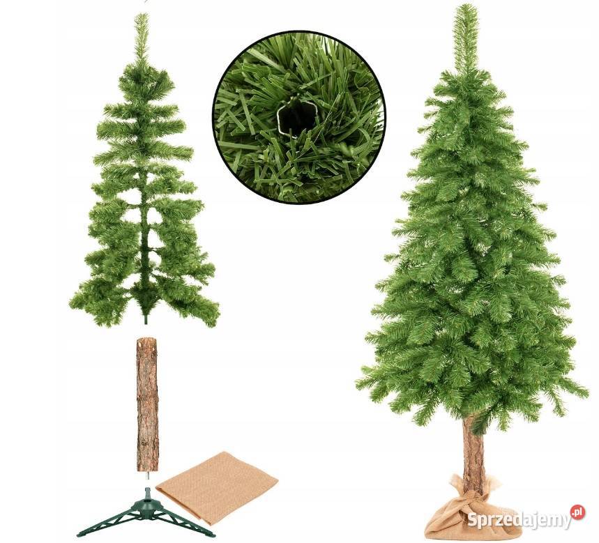CHOINKA SZTUCZNA NA PNIU SOSNA 180 GĘSTA PREMIUM Dekoracje świąteczne Toruń