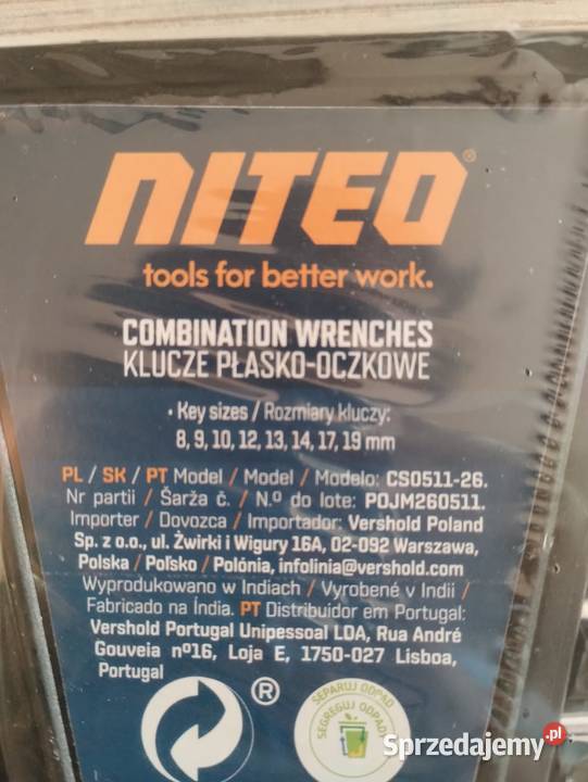 NAJTANIEJ Klucze Płasko Oczkowe 8 Zestaw Płasko Zabrze