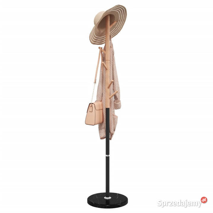 Stojący wieszak na płaszcze czarny 172 malowane mazowieckie