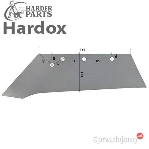 Lemiesz 300hektarów HARDOX DU435SL części do Suwałki