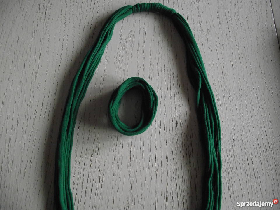 DŁUGI NASZYJNIK I BRANSOLETA W KOLORZE wielkopolskie