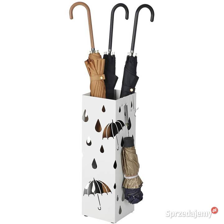 Parasolnik stojak na parasole nowoczesny biały opolskie Smogorzów