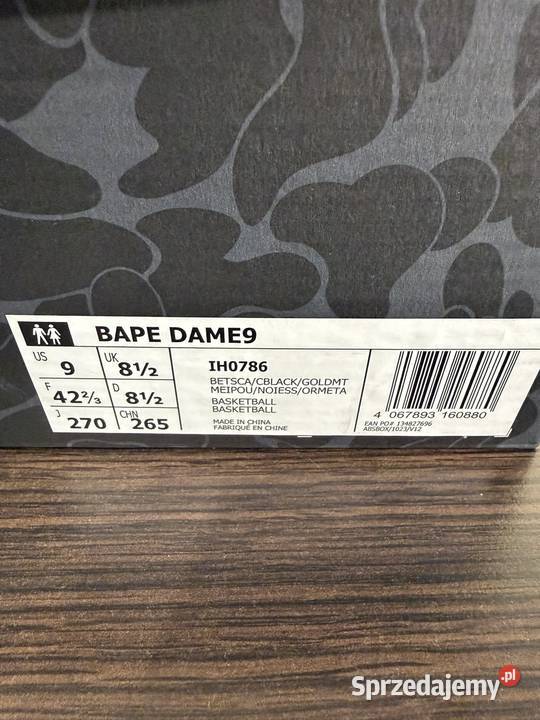 ButySneakersy Adidas Bape x Dame 9 JH0786 Rzeszów
