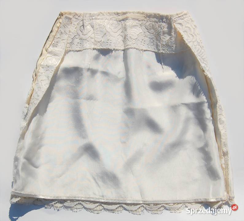 Spódnica mini XXXS30 koronka koronkowa ecru biały Spódnice i sukienki lubelskie Lublin