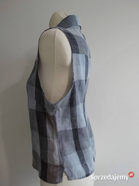 Bluzka Koszula Lniana 100 Len Komfortowy Fason Moda i Styl Łomża