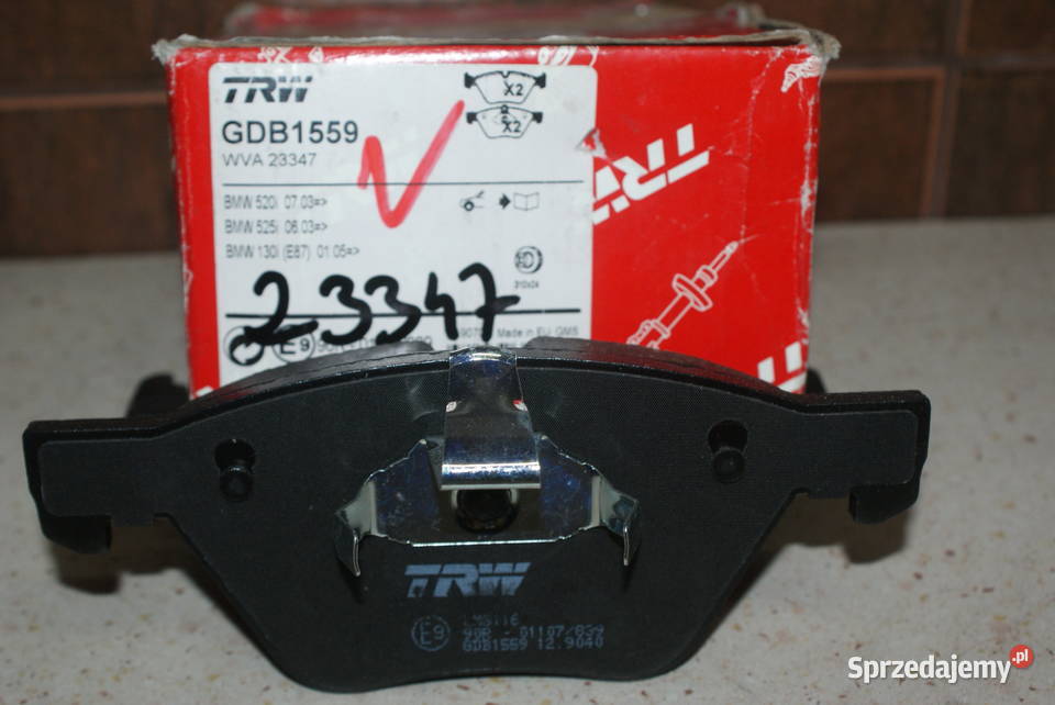 GDB1559 TRW KLOCKI HAMULC BMW 5 E60 0310 Zestaw Białobrzegi