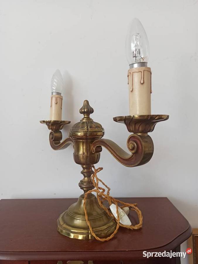 Stara Lampa KInkiet Ludwikowski mosiądz Francja Budzyń sprzedam