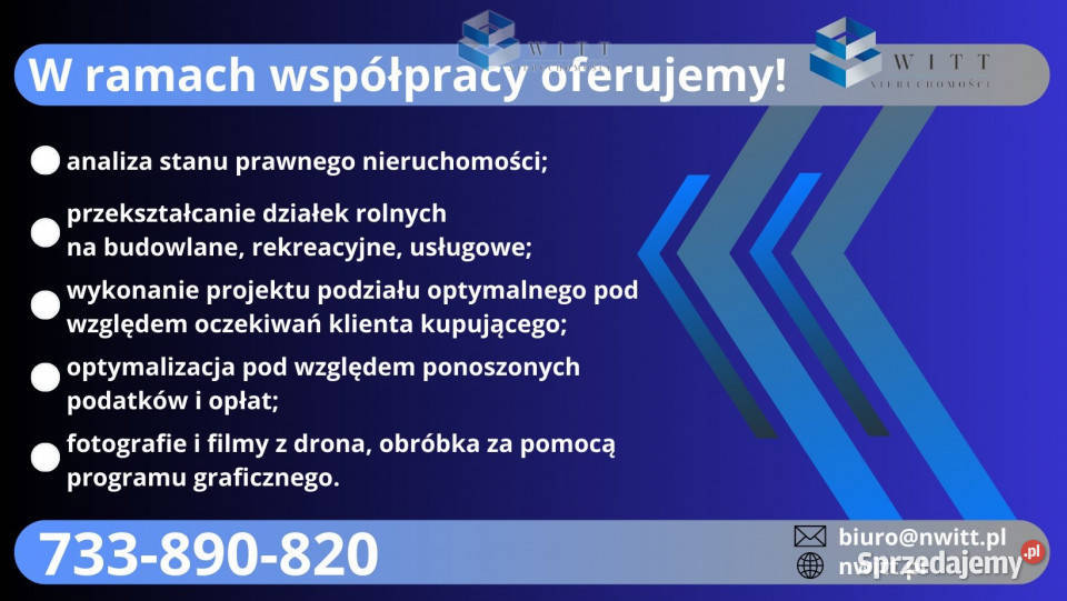 Grunt Lubajny 3204m2 sprzedam