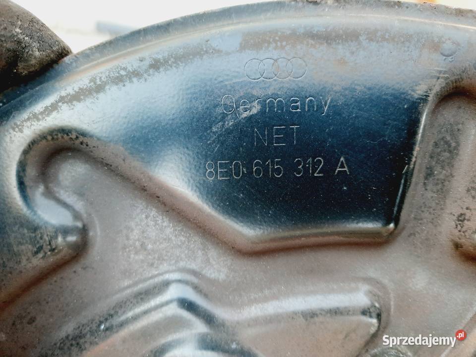 Audi A4 B6 S4 osłona tarczy hamulcowej prawy Szczerbice