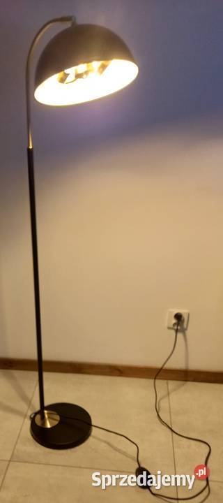 Lampa podłogowa Czarno złota ventage design Pozostałe Wrocław