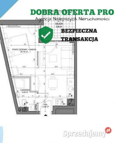 Apartament studio z widokiem na Motławę Nieruchomości Gdańsk