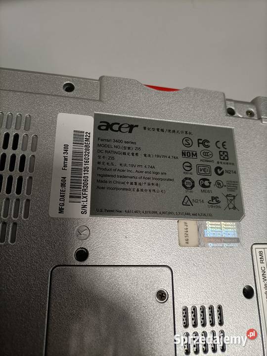 Laptop Acer Ferrari 3400 Elbląg
