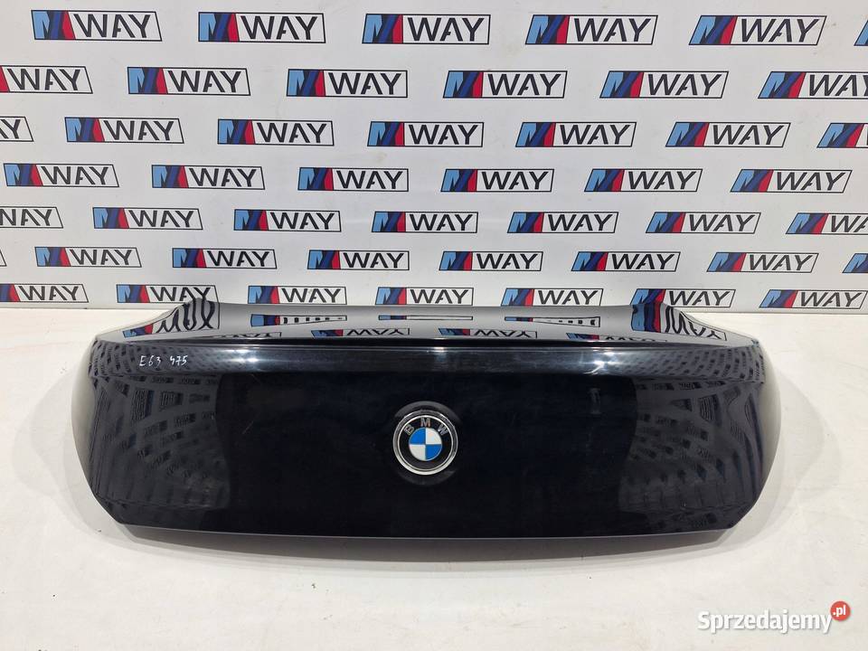 BMW 6 E63 KLAPA BAGAŻNIKA TYŁ TYLNA 475 BLACK Klapy bagażnika dolnośląskie