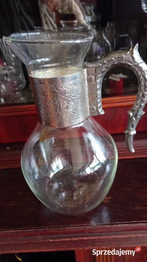 Dzbanek w srebrzone oprawie Porcelana i szkło Warszawa