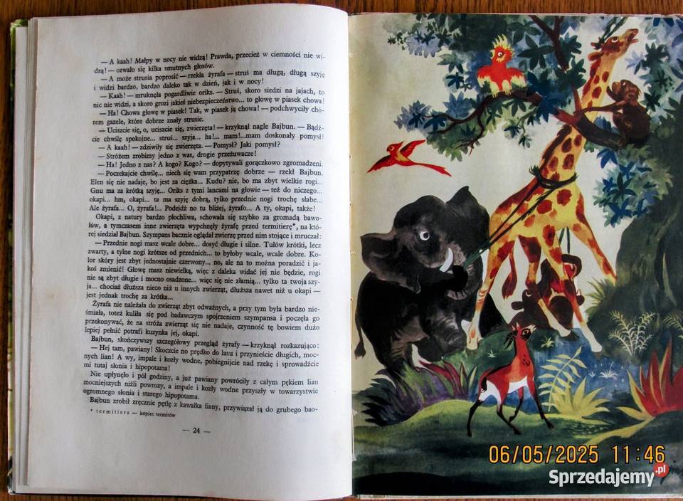 Baśń murzyńska pióra KGiżyckiego ilustrowana dla dzieci z klas I-III (6-9 lat)