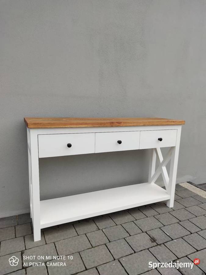 Konsola drewniana lite drewno 100cm łódzkie Zduńska Wola