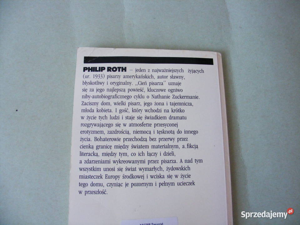 Cień pisarza Philip Roth Oborniki Śląskie