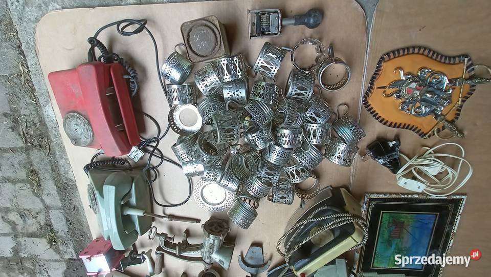 PRL maszynka żelazko telefon stare przedmioty Skarżysko-Kamienna