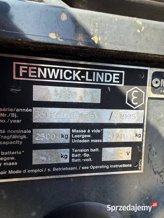 wózek widłowy LINDE H25D 2500 diesel DEUTZ