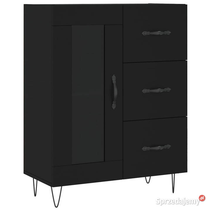 Witrynka czarna 695x34x180 materiał Warszawa