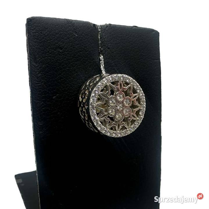 Nowa Rodowana Srebrna Zawieszka Charms pr 925
