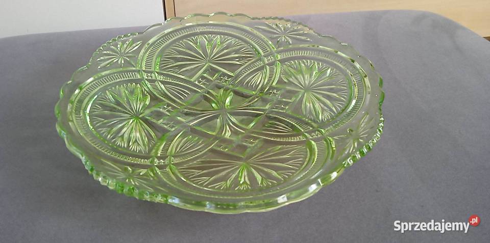Zielona patera VERRE BRILLANT Ząbkowice kolorowe mazowieckie Warszawa