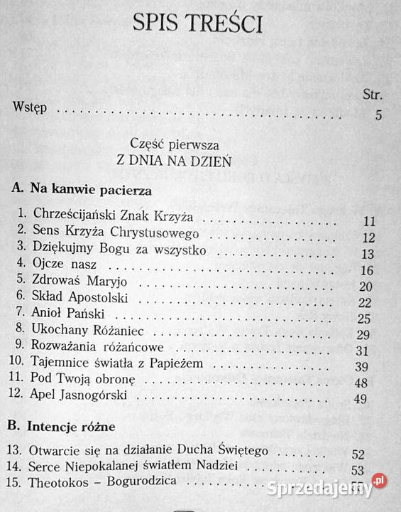 Refleksje modlitewne Jana Pawła II Tomasz Bartel Rok wydania 2005